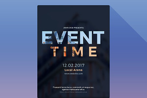 Event Time Photoshop Flyer Template