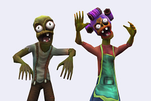 3DRT - Toonworld Zombie Family