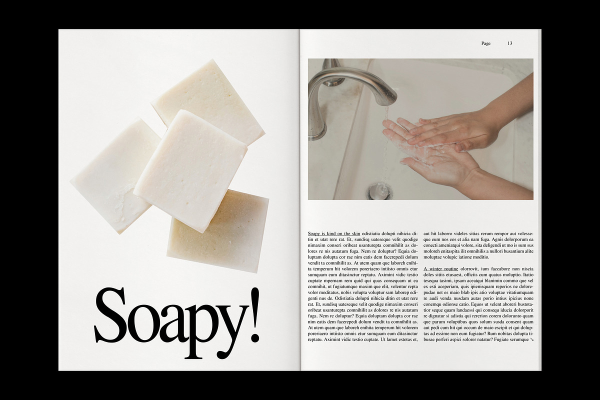 Product Brand Magazine Template⸻Dew, a Magazine Template by Studio Viita (Photo 5 of 10)