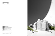 Christmas Gift Box with Decor Mockup, a Packaging Mockup by creatsy5 (Thumbnail 3 of 6)