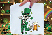 St Patrick’s Day Skeleton PNG, an Illustration by Daily.Designs (Thumbnail 1 of 5)