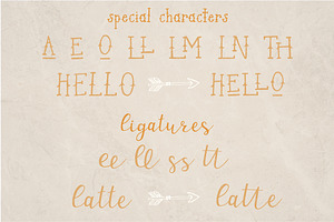 Dusky Pines Font Duo Illustrations