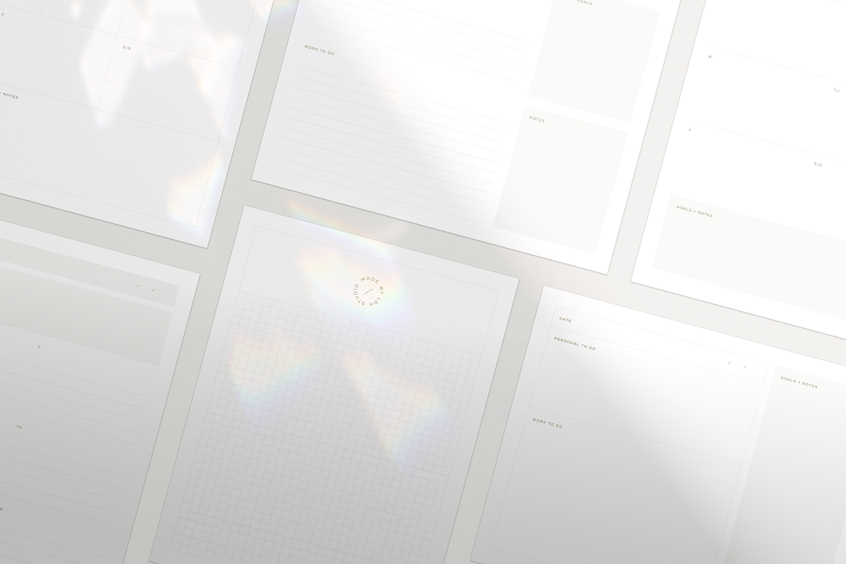 FARO Productivity Planner Pages, a Stationery Template by Loh Studio (Photo 8 of 8)