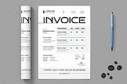 Elegant Black Professional Invoice, a Stationery Template by ContestDesign (Thumbnail 1 of 2)