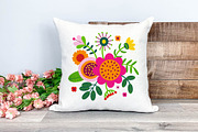 Folk Flowers. Folk Pattern, an Illustration by AvaAva (Thumbnail 18 of 26)