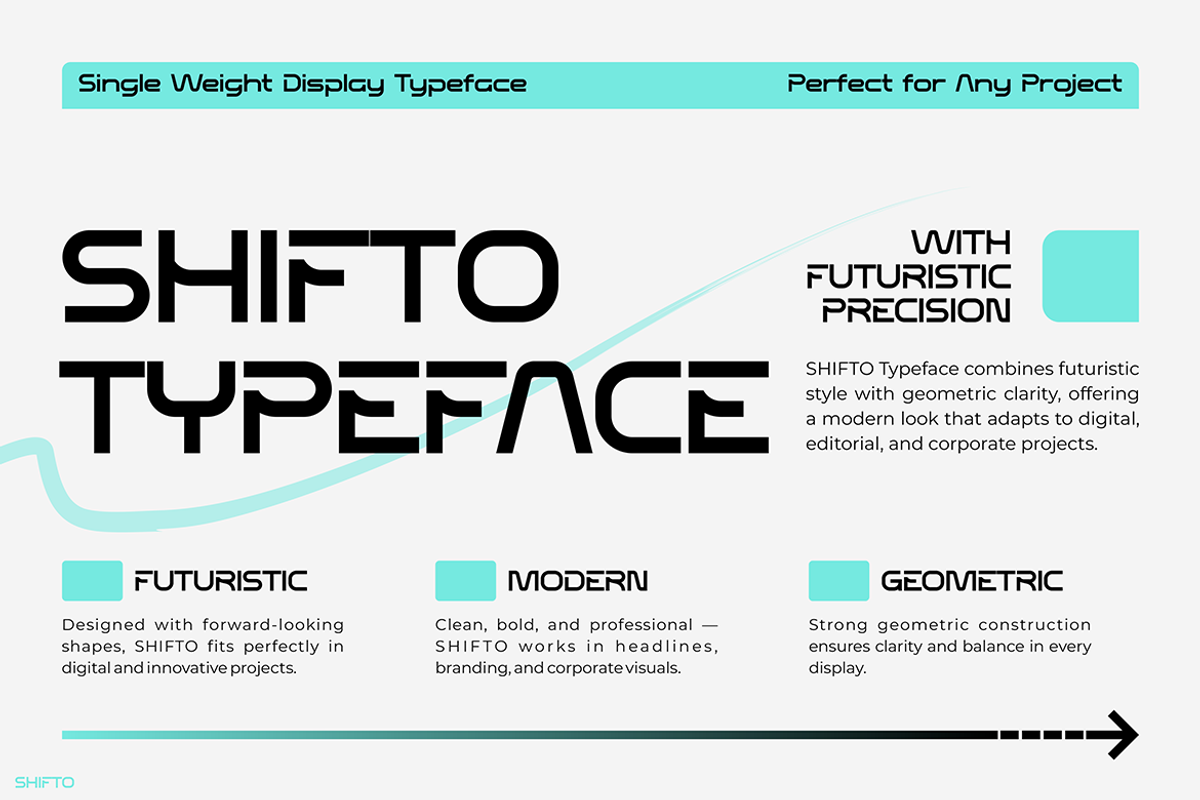 SHIFTO, a Sans Serif Font by Pinisi ART (Photo 3 of 10)