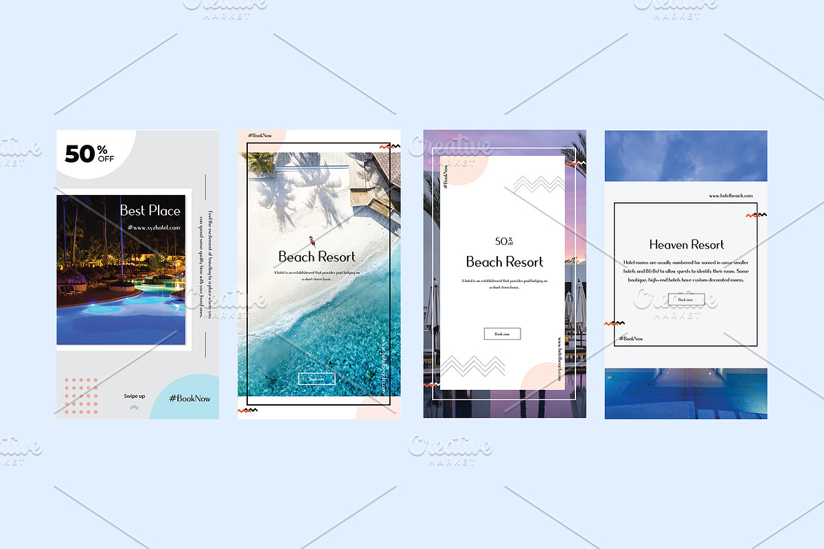 Hotel Instagram Social Media Kit, a Social Media Template by Mehul Munjani (Photo 6 of 9)