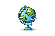 School Bus & Globe Clipart Set, an Object Graphic by Gfx_Store (Thumbnail 2 of 13)