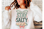 Stay Salty Coquette Bow Summer PNG, an Illustration by Designking (Thumbnail 6 of 6)