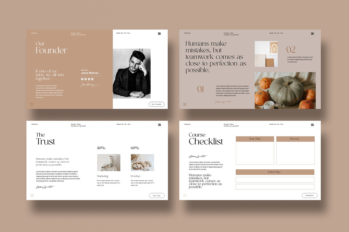Webinar and Course Slides Template, a Presentation Template by ...