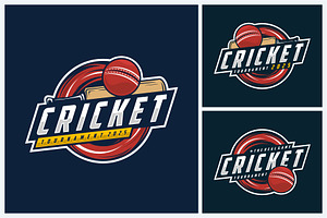 Cricket logo sport design template, a Branding & Logo Template by jundio studio