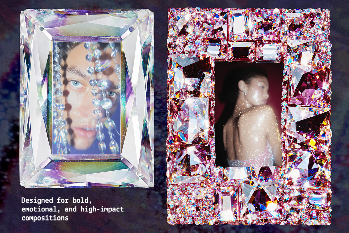 Crystal Haze: Mixed Collage Pack, an Object Graphic by Anastasiia VNSK (Photo 6 of 13)