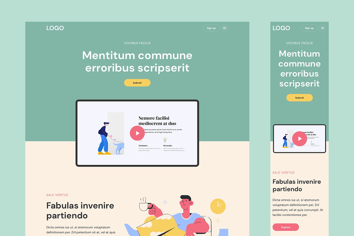 RETEM – Responsive Templates, a Landing Page Template by laaqiq (Photo 19 of 25)