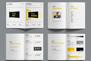 Brand Manual Template Design Layout