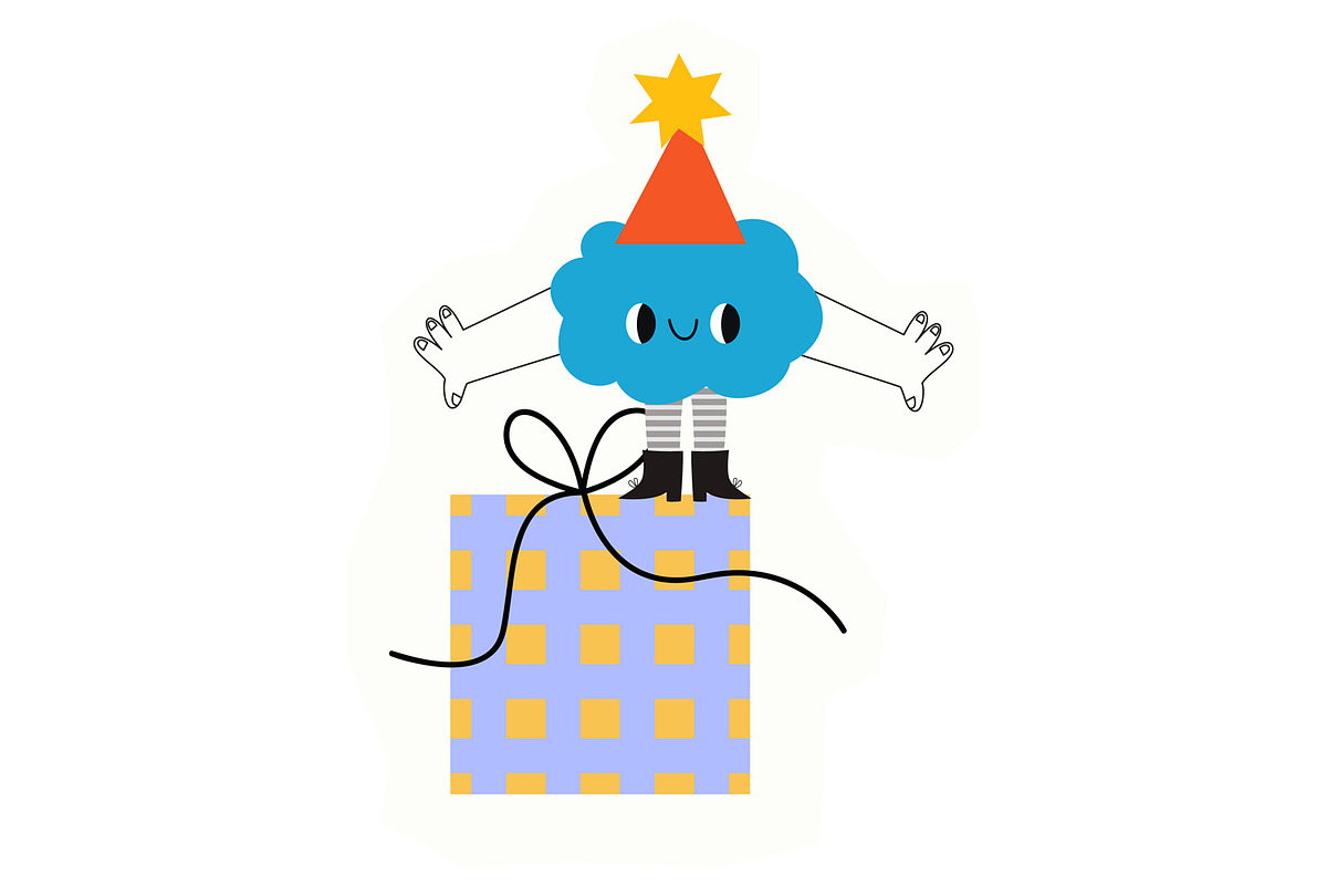 Cute Birthday Monsters Clipart, an Object Graphic by the_myro (Photo 10 of 11)