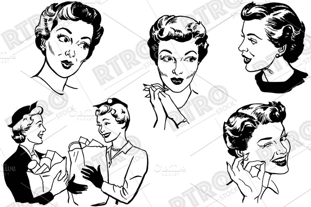 RTRO Women 2, an Illustration by RTRO Stock (Photo 5 of 5)