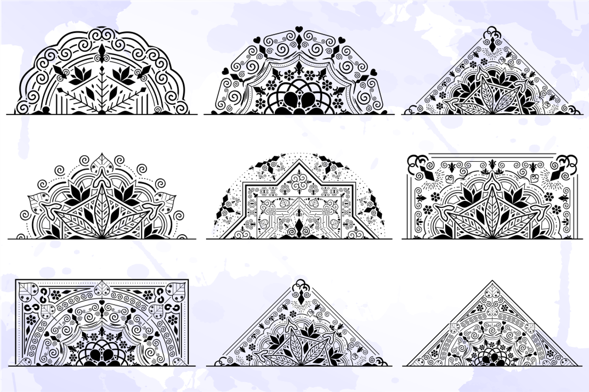 Mandala SVG Bundle, a Pattern Graphic by D2PUTRI (Photo 8 of 12)