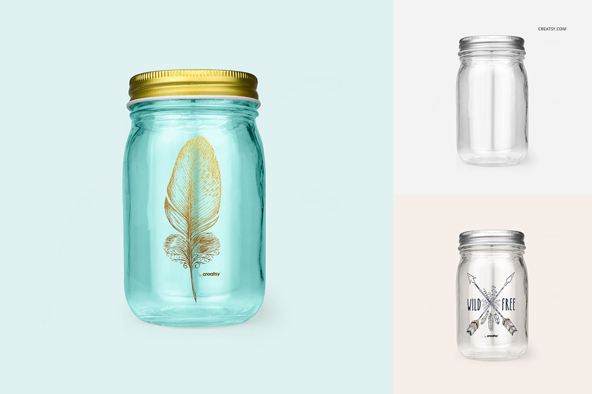 Money Jar Mockup Set, a Product Mockup by creatsy4 (Photo 4 of 10)