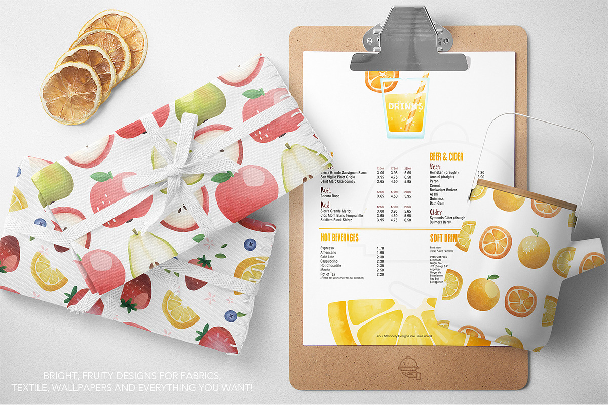 Fruit Garden - Elements and Patterns, a Decorative Illustration by Alisa Fimen Design (Photo 2 of 18)