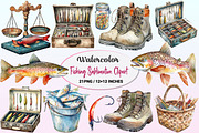 Fishing Sublimation Clipart, a Graphic by CitraGraphics (Thumbnail 1 of 4)