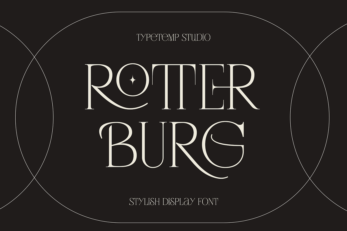Rotterburg Stylish Display Font, a Serif Font by Typetemp Studio (Photo 20 of 20)
