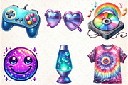 Nostalgic 90s Retro Sublimation Clip, an Illustration by Libby Wishes (Thumbnail 3 of 7)