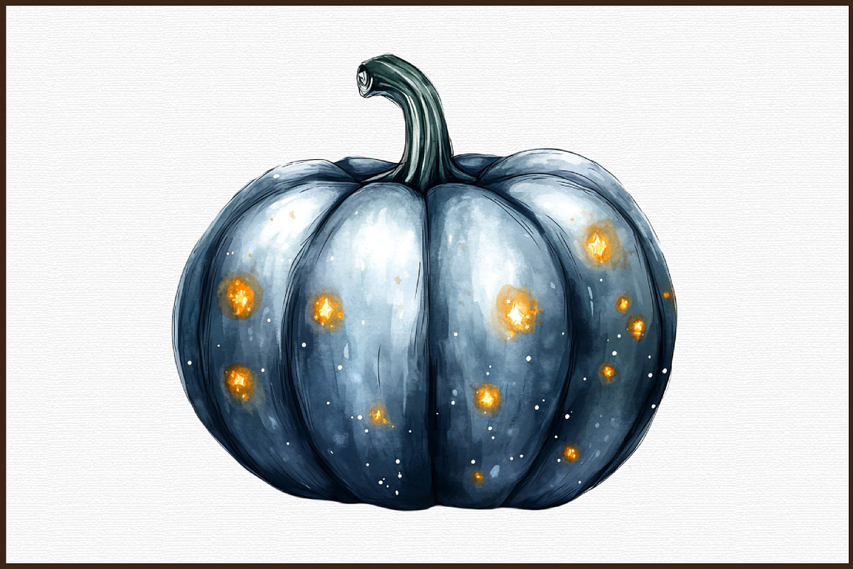 Watercolor Pumpkin Clipart. Fall Cli, an Illustration by Sublimation Artist (Photo 3 of 6)
