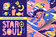Star soul. Zodiac illustration set, a Person Illustration by Oliana Moroz (Thumbnail 1 of 21)