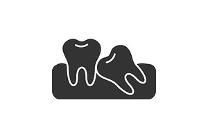 Crooked Teeth Glyph Icon