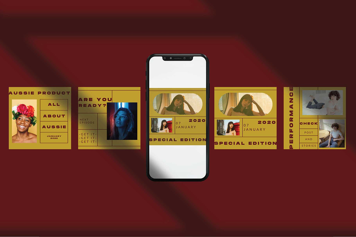 AUSSIE Instagram Template, a Social Media Template by Compaq_Creative (Photo 2 of 10)