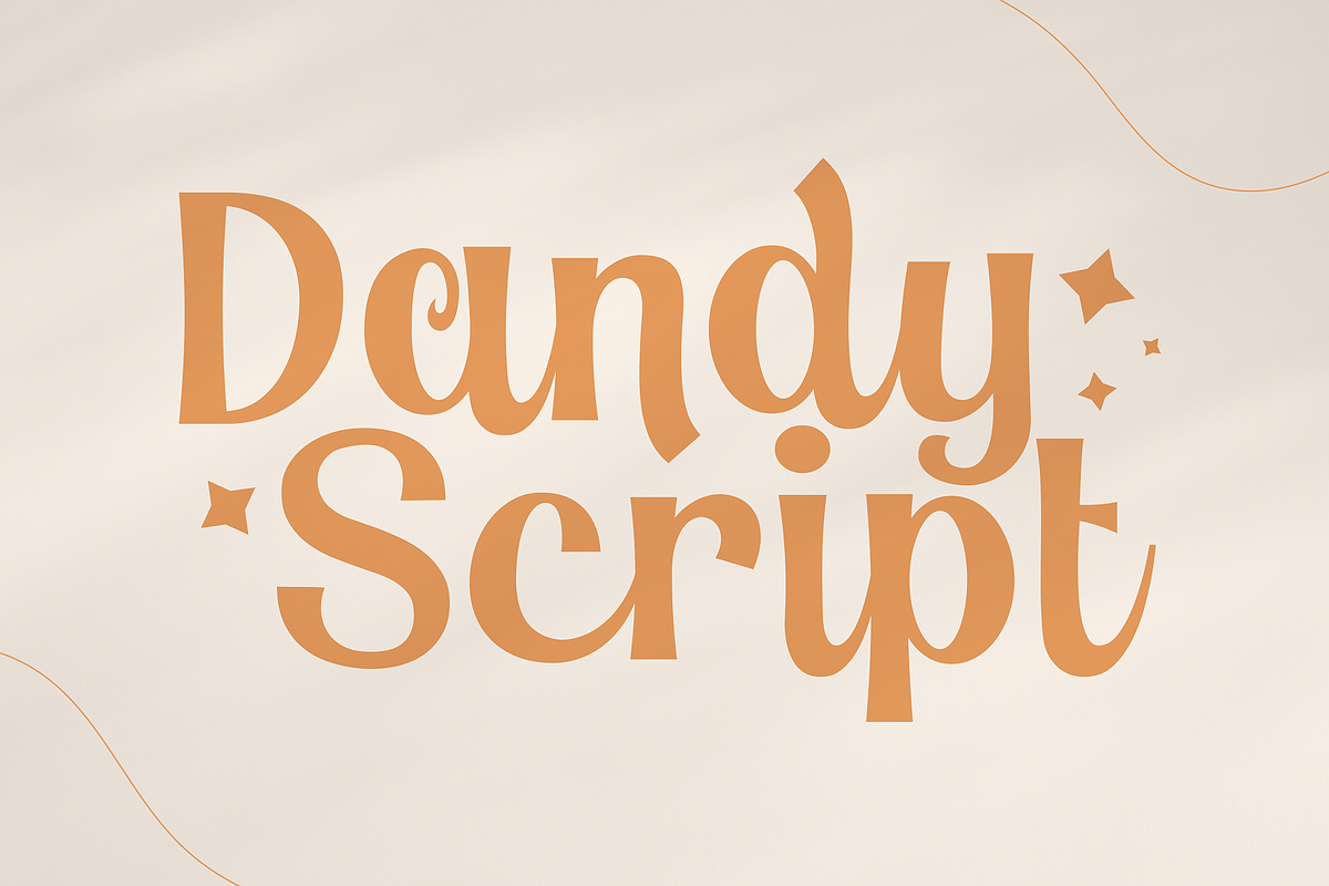 Dandy Script Typeface, a Script Font by HipFonts (Photo 1 of 10)