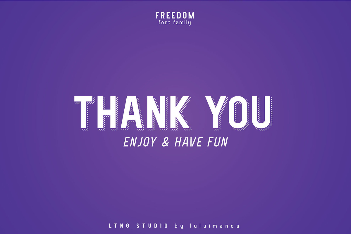 FREEDOM font family, a Sans Serif Font by LTNG STUDIO (Photo 12 of 12)