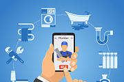 Plumbing Services Themes, a Technology Illustration by TAlex (Thumbnail 4 of 7)