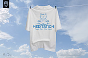 Cute Meditating Cat T-shirt Design, a Graphic by shaondesigns (Thumbnail 3 of 6)