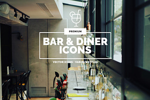 Premium »Bar & Diner« Icons