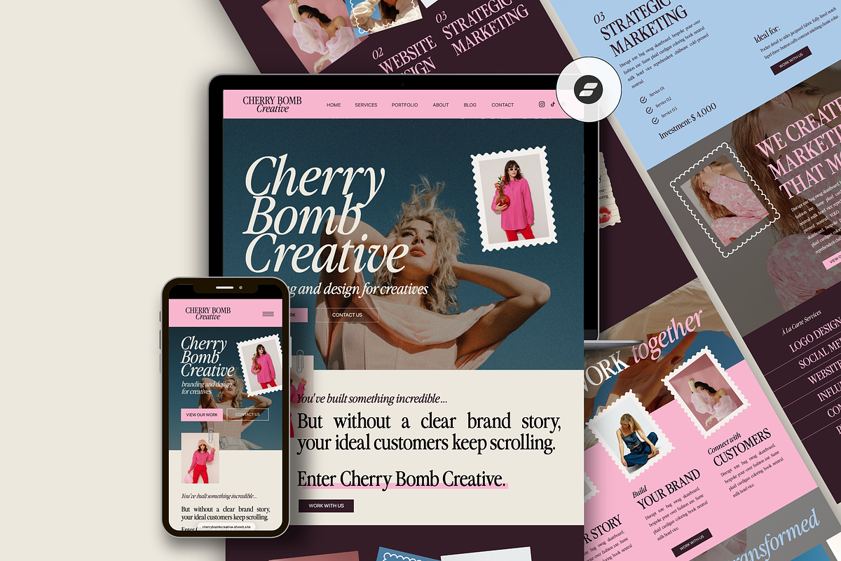 Marketing Agency Portfolio Website, a Squarespace Template by Warmsoulgallery (Photo 1 of 11)