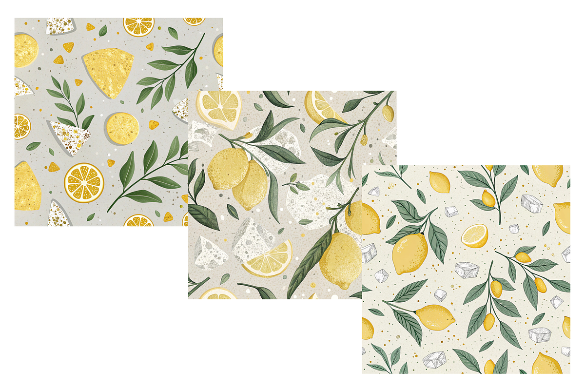 Lemon Terrazzo Geology Seamless, a Pattern Graphic by FloridPrintables (Photo 5 of 7)