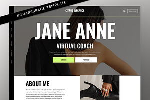 Neon Squarespace Website Template