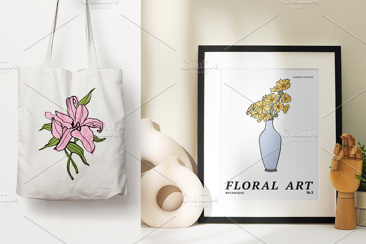 Art posters. Blossom collection, a Poster Template by oxygen_8 (Photo 4 of 10)