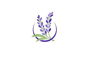 Fresh Lavender flower logo design, a Graphic by boriman05