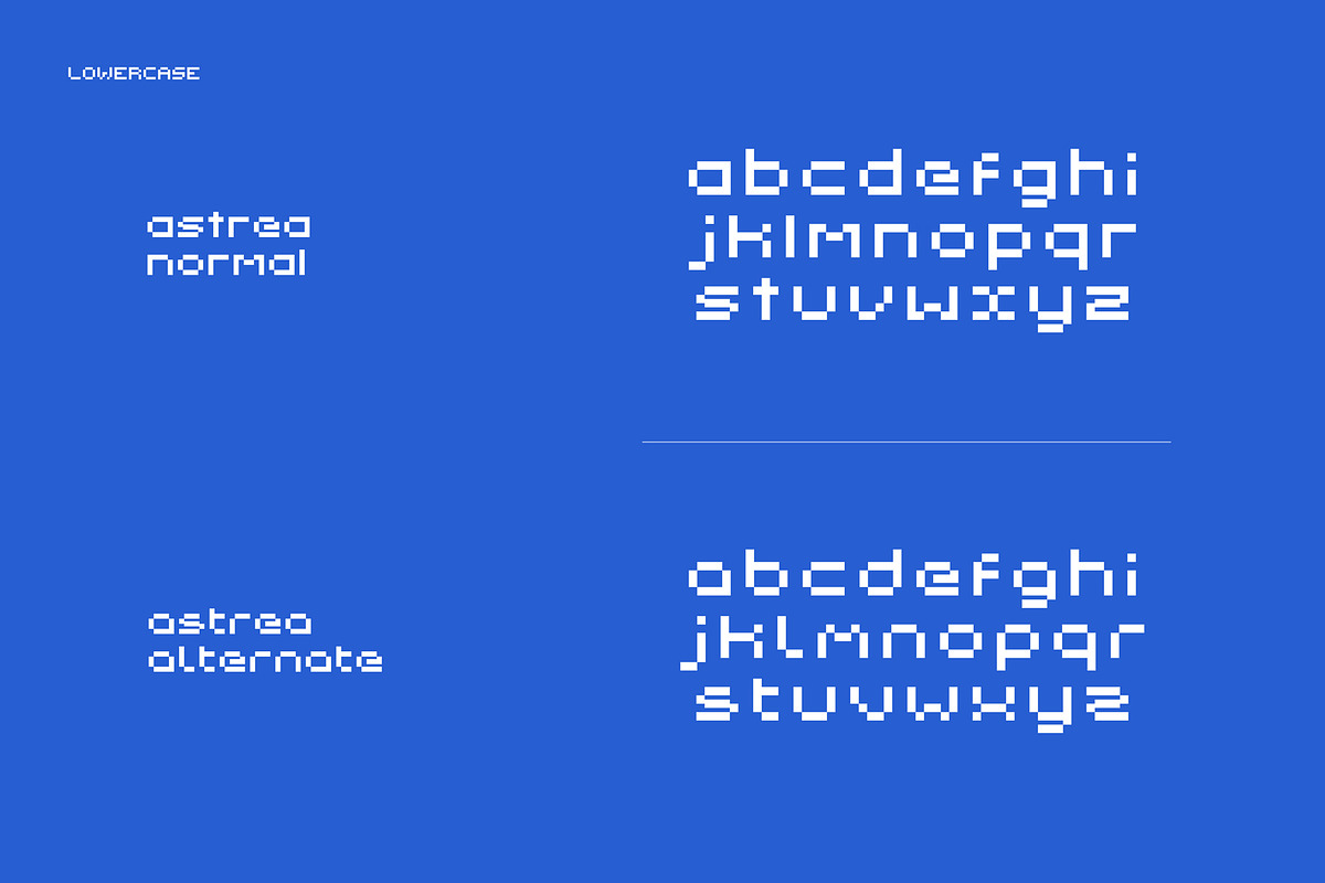 Astrea - Pixel Font | Display & Text, a Sans Serif Font by Studio Siv (Photo 4 of 8)