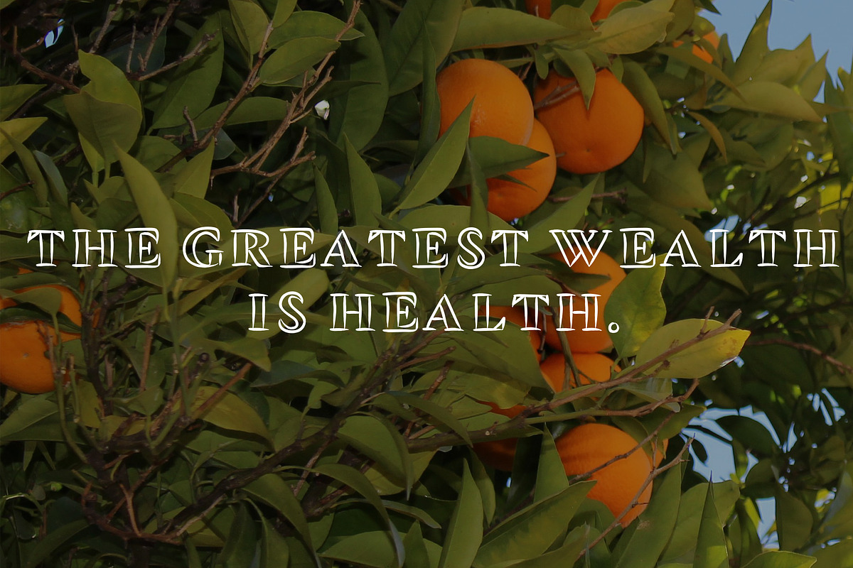 Tangerine, Outlined Font preview 3