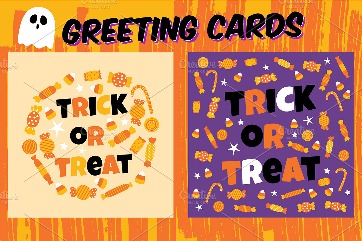 Halloween Party set, a Decorative Illustration by faitotoro (Photo 3 of 7)