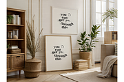 Elegant Boho Frame Mockup in Sunlit, a Product Mockup by MockupWizard (Thumbnail 4 of 5)