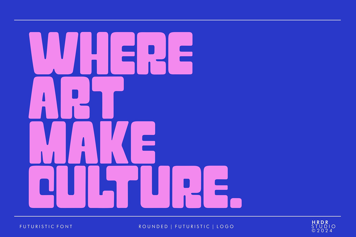 Blur - Futuristic Display Font, a Sans Serif Font by HRDR (Photo 4 of 9)
