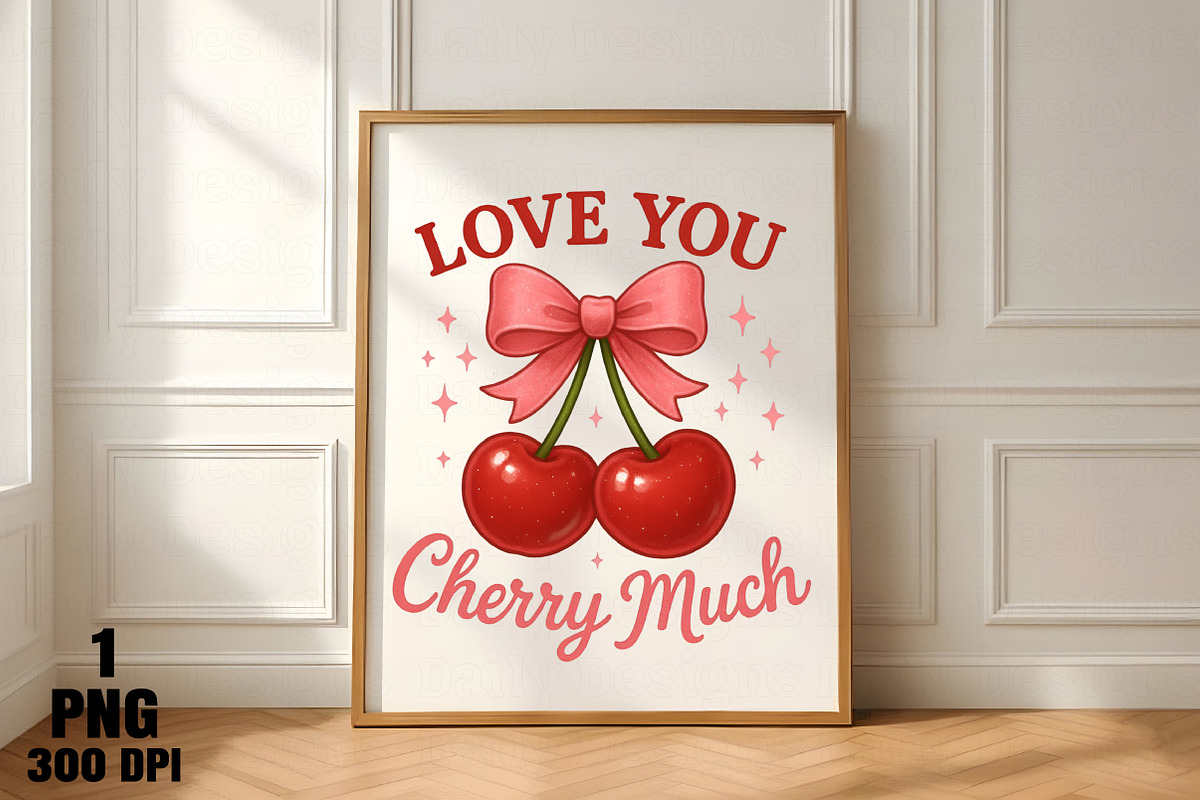 Love you cherry much PNG, an Illustration by Daily.Designs (Photo 3 of 5)