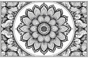 Intricate Floral Mandala Art Set, an Illustration by Designs_River (Thumbnail 5 of 7)