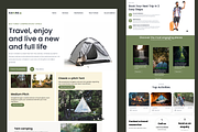 Karura–Camping Website Template, a Landing Page Template by NomaTemplates (Thumbnail 1 of 13)
