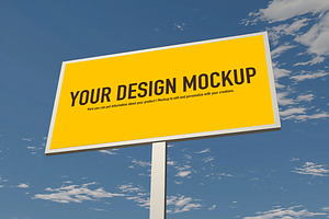 Yellow Billboard Mockup