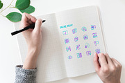 Online Music | 16 Thin Line Icons, an Outline Icon by Alex Blogoodf (Thumbnail 4 of 11)